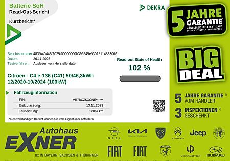 Citroën C4 Lim. e-FEEL LED+2xKlima+Kam.+KeyLess+KlimaA