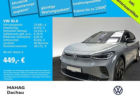 VW ID.4 Volkswagen GTX IQ.Light CCS Wärmepumpe Navi RearView P