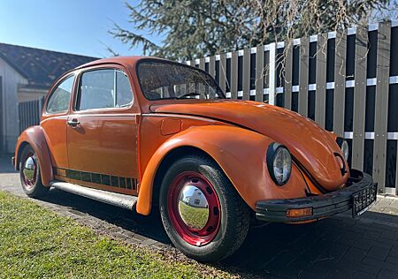 VW Käfer Volkswagen Jeans 1200 1/4000 Nepalorange TÜV NEU!!