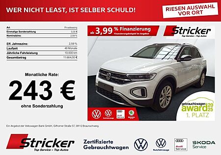 VW T-Roc Volkswagen Style 1.5TSI DSG 243,-ohne Anzahlung AHK N