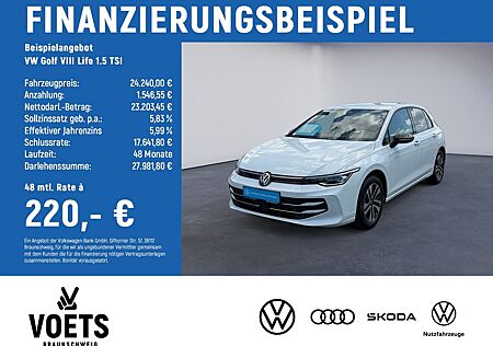 Volkswagen Golf VIII Life 1.5 TSI LaneAssist+FrontAssist