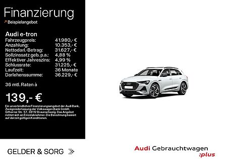 Audi e-tron 55 quattro S line Air*Nacht*B&O*Pano*HuD