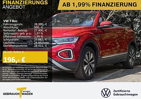 VW T-Roc Volkswagen Cabrio 1.5 TSI DSG MOVE LED+ LM17 NAVI KEY