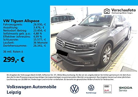 VW Tiguan Allspace Volkswagen Highline 2.0 TDI SCR DSG 4Motion