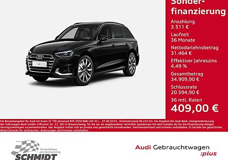 Audi A4 Avant 35 TDI advanced RFK STHZ MMI LED VC+