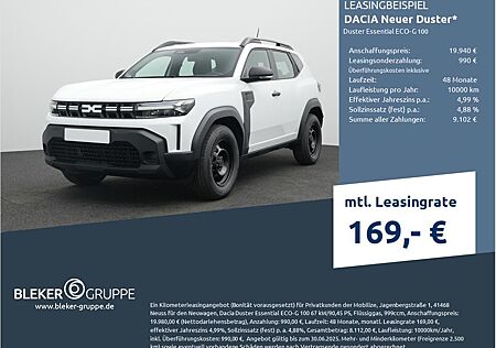 Dacia Duster Neuer Essential ECO-G 100