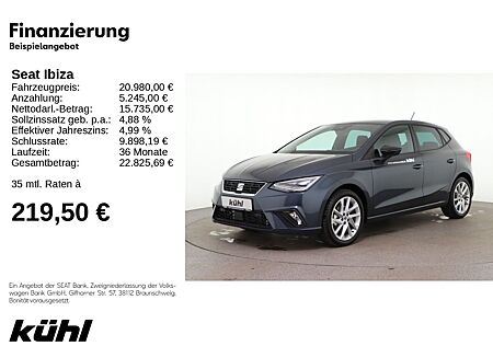 Seat Ibiza 1.0 TSI FR LED Kamera App 17"