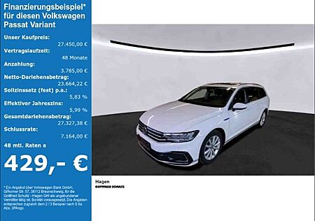 VW Passat Variant Volkswagen GTE 1.4 TSI DSG LED NAV PAN AHK