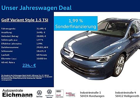VW Golf Volkswagen VIII Var. Style 1.5 TSI+LED-PLUS+NAVI+AHK+A