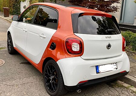 Smart ForFour weiß orange Faltdach TOP 90PS