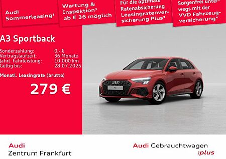 Audi A3 Sportback 35 TFSI S tronic S line MatrixLED D