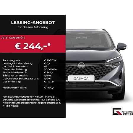 Nissan Qashqai leasen