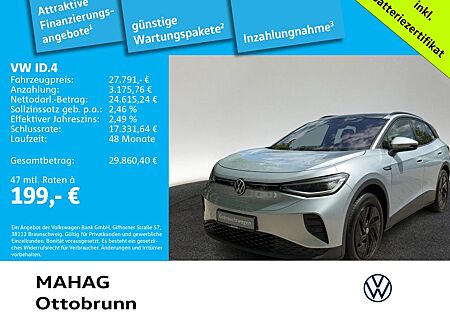 VW ID.4 Volkswagen Pro Performance AHK IQ.Light Wärmepumpe CCS
