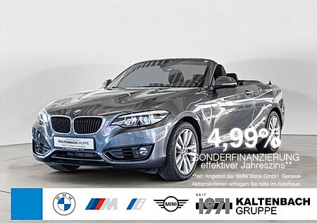 BMW 218i Cabrio Advantage LENKRADHZ. KAMERA NAVI PDC
