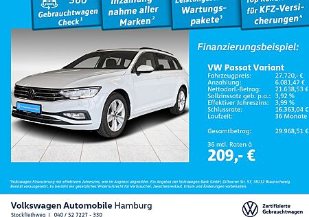 VW Passat Variant Volkswagen 2.0 TDI DSG Navi CarPlay ACC Cam