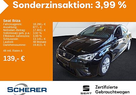 Seat Ibiza 1.0 TSI FR Navi, RFK, SHZ, LED, Kessy, ACC