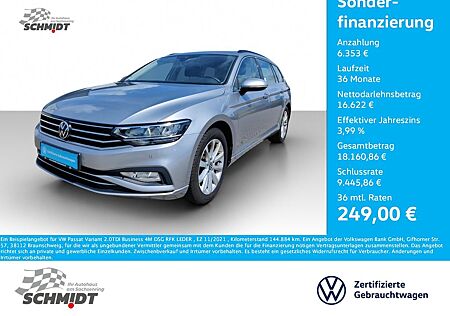 VW Passat Variant Volkswagen 2.0TDI Business 4M DSG RFK LEDER