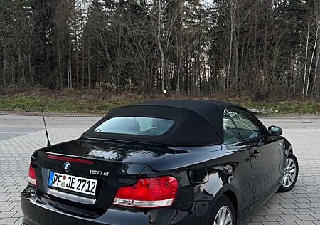 BMW 120d Cabrio in schwarz