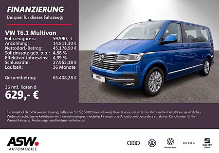 VW T6 Multivan Volkswagen T6.1 Multivan Highline 4M 2.0 TDI DSG LEDER ACC