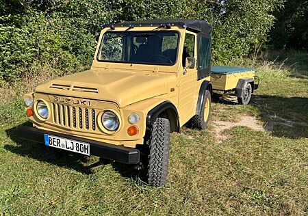 Suzuki Gespann LJ 80 mit Anhänger HP 500, H-Kennzeichen