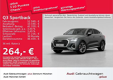 Audi Q3 Sportback 45 TFSI qu. S tronic S line AHK/Std