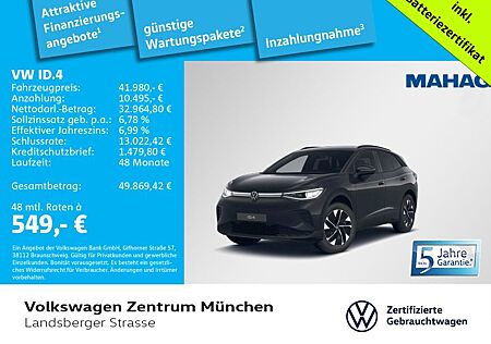 VW ID.4 Volkswagen Pro Wärmepumpe CCS AHK IQ.Light Navi ParkAs