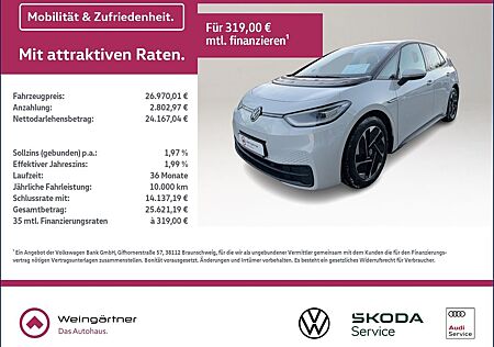 VW ID.3 Volkswagen Pro Performance, Wärmepumpe, Matrix, Navi