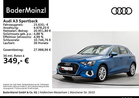 Audi A3 Sportback 30 TDI S tronic PDC Carplay SHZ