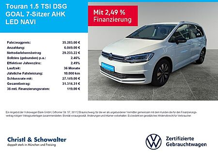 VW Touran Volkswagen 1.5 TSI DSG GOAL 7-Sitzer AHK LED NAVI