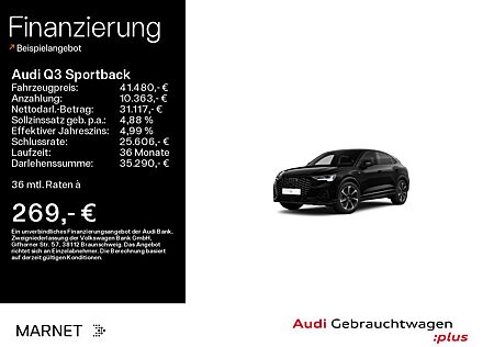Audi Q3 Sportback 35 TFSI S line*Navi*Matrix*Alu*SONO