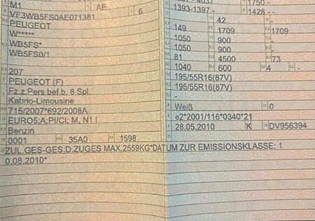 Peugeot 207 gebraucht kaufen Peugeot 207 CC Black & White Edition 120 Black & Whi...