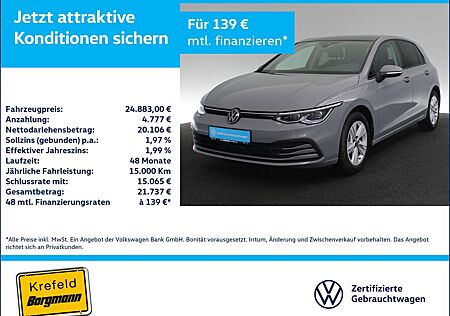 VW Golf Volkswagen VIII 1.0 TSI Life MATRIX-LED PANO ACC NAVI