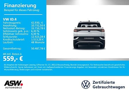 VW ID.4 Volkswagen Pro LED NAVI 360° WÄRMEPUMPE ACC SHZ AHK