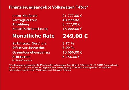 VW T-Roc Volkswagen 1.6 TDI IQ.DRIVE STANDHZG AHK ACC LED