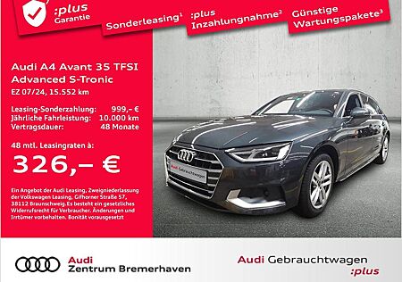 Audi A4 AVANT 35 TFSI ADVANCED S-TRON CAM NAVI E-SITZ
