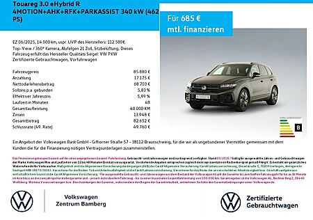 VW Touareg Volkswagen 3.0 eHybrid R 4MOTION+AHK+RFK+PARKASSIST