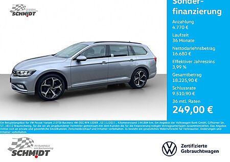 VW Passat Variant Volkswagen 2.0TDI Business 4M DSG RFK LEDER