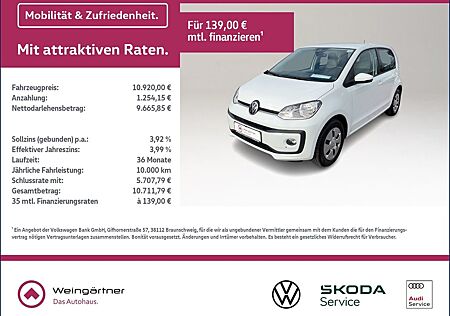 VW Up Volkswagen ! 1.0, Sitzheizung, Winterpaket, Klimaanlage,