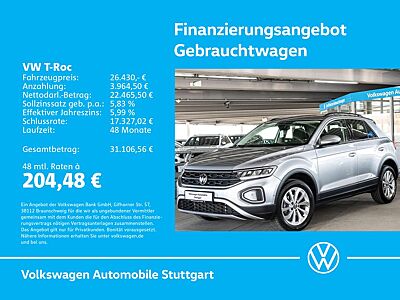 Volkswagen T-Roc Life 1.5 TSI DSG Kamera ACC LED SHZ