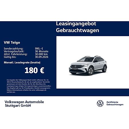 VW Taigo leasen