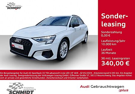 Audi A3 Sportback 35 TDI advanced S Line LED 19" AHK