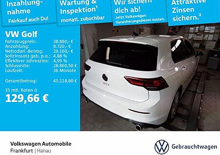 VW Golf Volkswagen VIII 2.0 TSI DSG GTI Navi LED Scheinwerfer