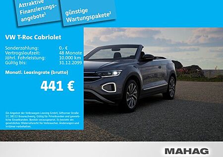 VW T-Roc Volkswagen Cabriolet 1.5 TSI GOAL LED+Navi Sportfwk P