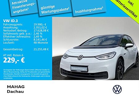 VW ID.3 Volkswagen Pro Performance Business Navi LED Kamera Au