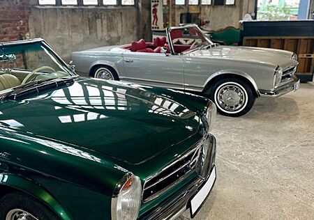 Mercedes-Benz 250 250SL W113 PAGODE 4-Gang Hand grün-beige selten!