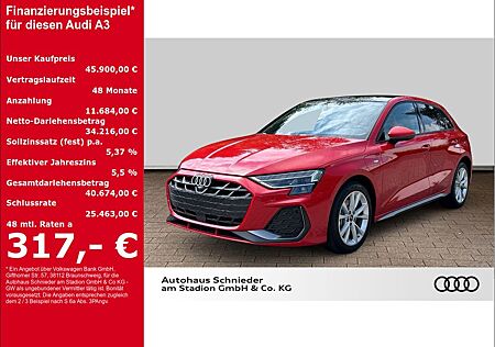 Audi A3 Sportback 40 TFSI e S-LINE+PANO+NAVI+LEDER+VI