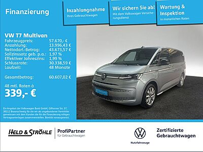 Volkswagen T7 Multivan Style 2.0 TDI DSG LANG AHK 7Si 360°K