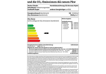 Citroën C5 Aircross e-Series Hybrid 136 El. Panodach Nav