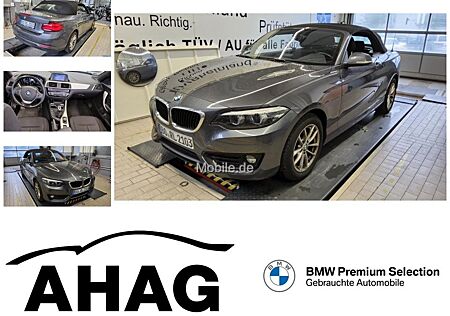 BMW 218d Cabrio Advantage LM HIFI Durchlade PDC