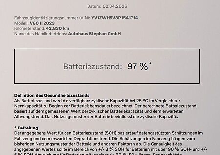 Volvo V60 T8 AWD Recharge Ultimate Dark AHK GARANTIE